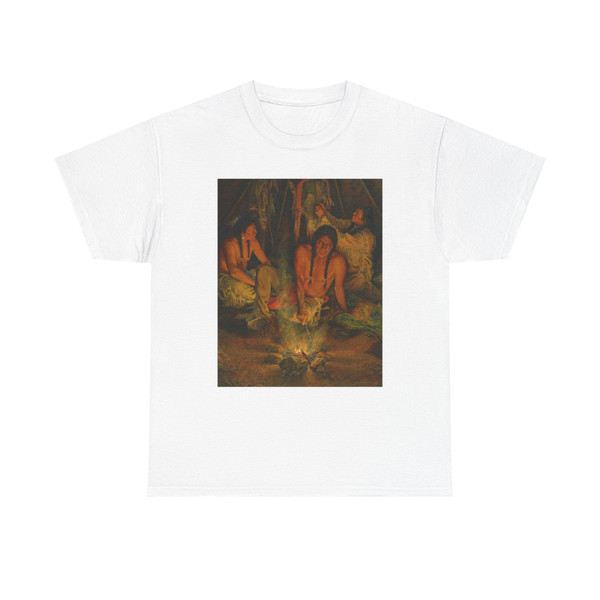Dan Bodelson-Waiting For Winters Morning (Native Americans in Art) T-Shirt