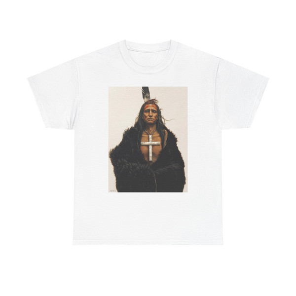 KIRBY-SATTLER-Shadow on the Sun (Native Americans in Art) T-Shirt