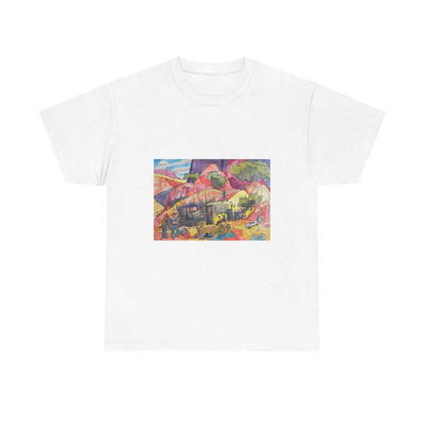 Baje Whitethorne - The Small Canyon (Native Americans in Art) T-Shirt