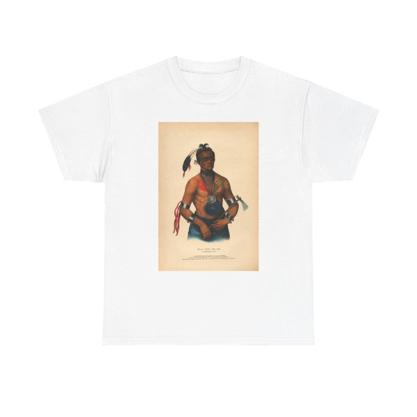 Hoo-wan-ne-ka, a Winnebaco chief (Native Americans in Art) T-Shirt