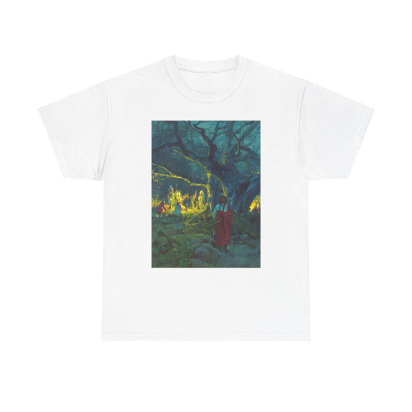 Gilbetr Gaul Indians in Firelight (Native Americans in Art) T-Shirt