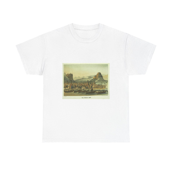 Henry Lewis - The Indian camp (Native Americans in Art) T-Shirt