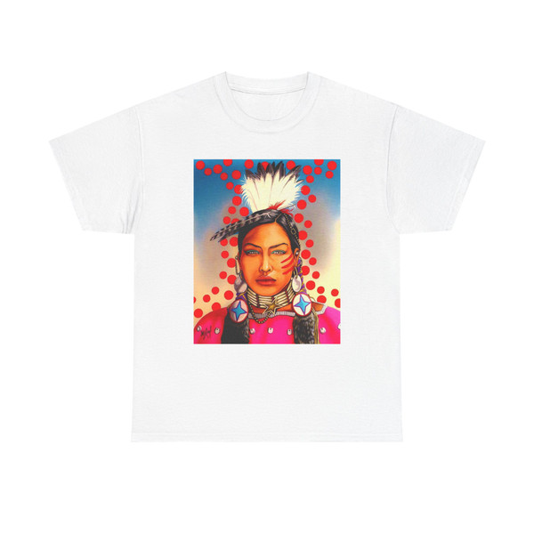 Riel Benn - Walking Red (Native Americans in Art) T-Shirt