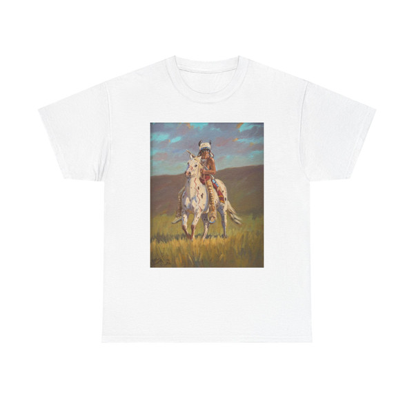 Ron Stewart - Evening Caution (Native Americans in Art) T-Shirt