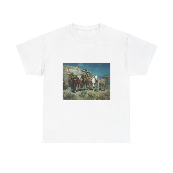 FT Johnson-Night at the Trading Post (Native Americans in Art) T-Shirt