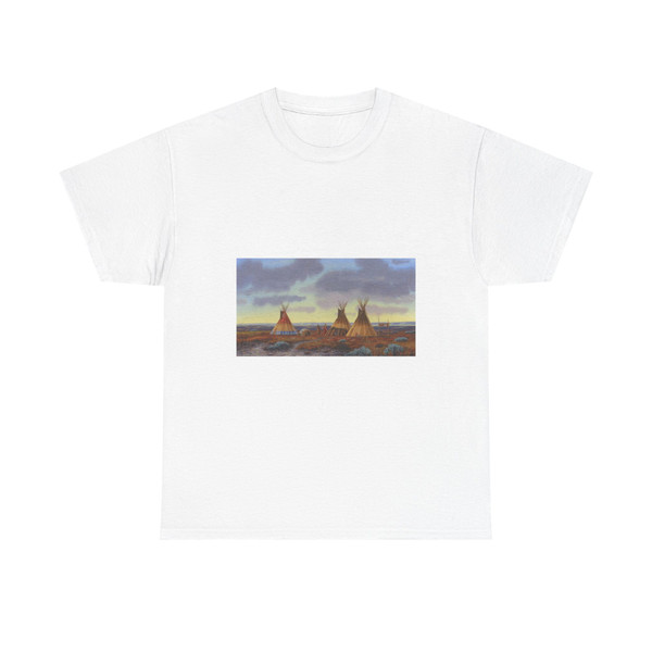 Paul Surber - Village On The Yellowstone (Native Americans in Art) T-Shirt