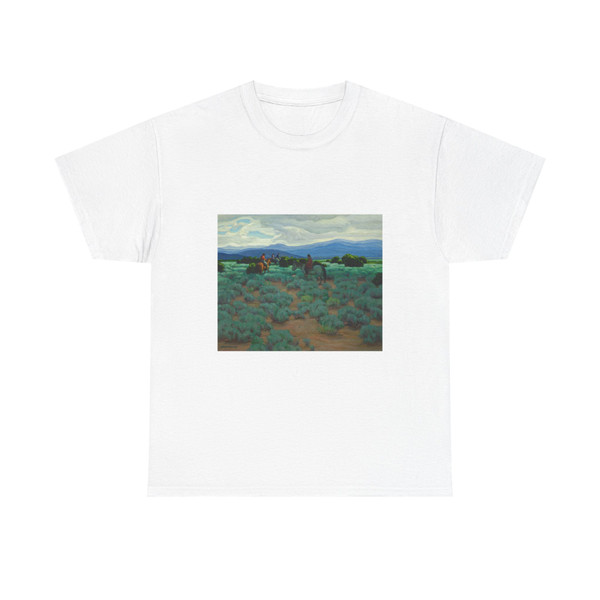 E. Martin Hennings - Riders in the Sage (Native Americans in Art) T-Shirt