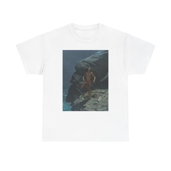 Ernest Berke - Indian On A Cliff (1961) (Native Americans in Art) T-Shirt