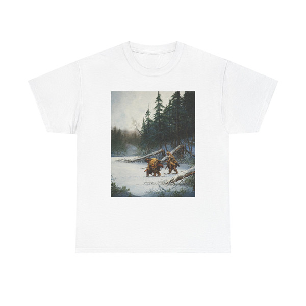 Andrew Knez - Frigid Trackers (Native Americans in Art) T-Shirt