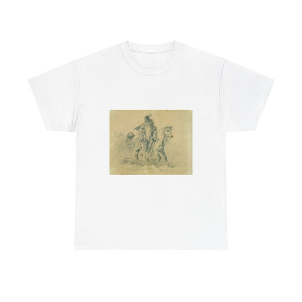Blackfeet warrior on horseback (Native Americans in Art) T-Shirt