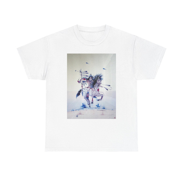 Larry Hood - Charging Comanche (Native Americans in Art) T-Shirt