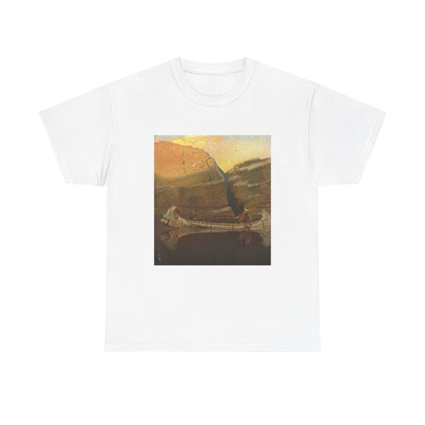 NC Wyeth Scrib autumn (Native Americans in Art) T-Shirt