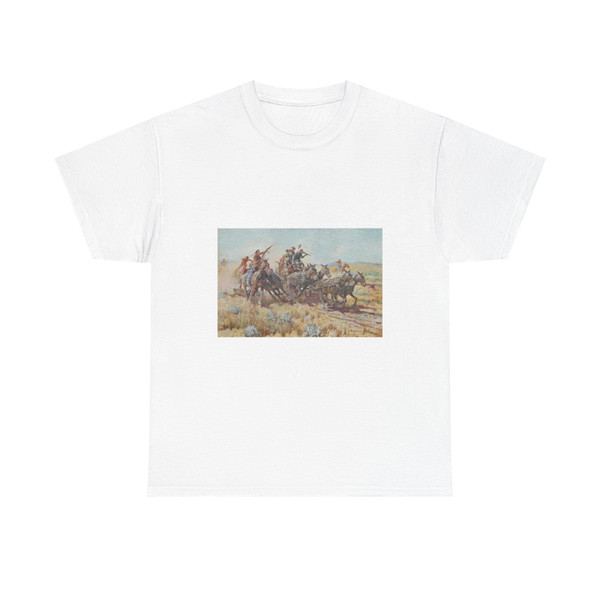 Nick Eggenhofer, Attack On The Stage (Native Americans in Art) T-Shirt