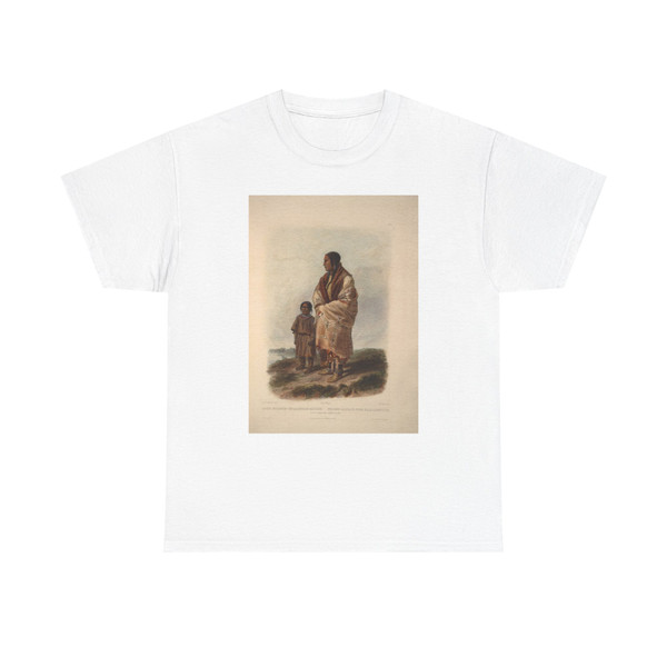 Karl Bodmer - Dacota woman and Assiniboin girl (Native Americans in Art) T-Shirt