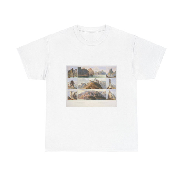 Karl Bodmer - Remarkable Hills on the Upper Missouri (1) (Native Americans in Art) T-Shirt