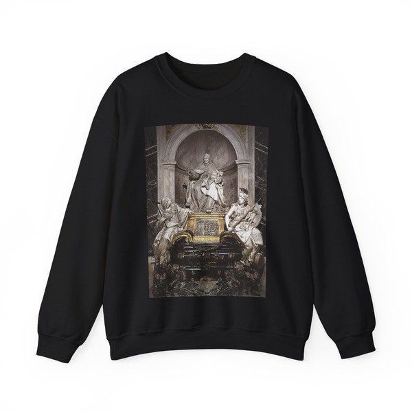 MONNOT, Pierre Etienne - Tomb of Pope Innocent XI (Artwork) Crewneck Sweatshirt