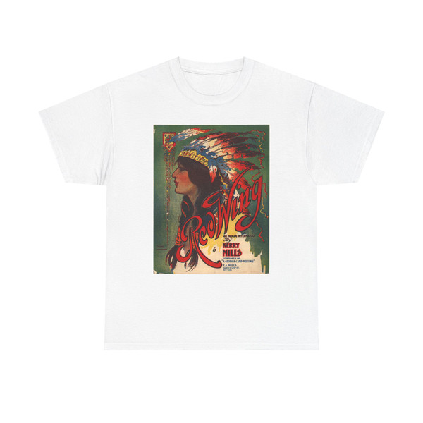 Cover of  Red Wing  sheet music by Kerry Mills (Native Americans in Art) T-Shirt