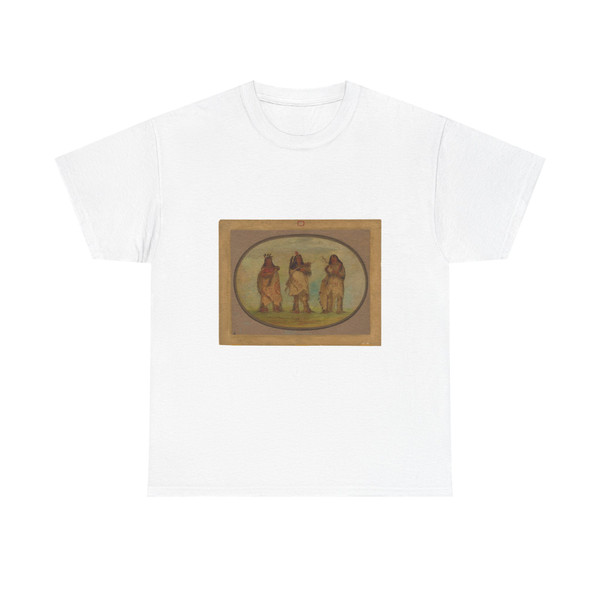George Catlin - Three Distinguished Warriors of the Sioux Tribe (1861) (Native Americans in Art) T-Shirt