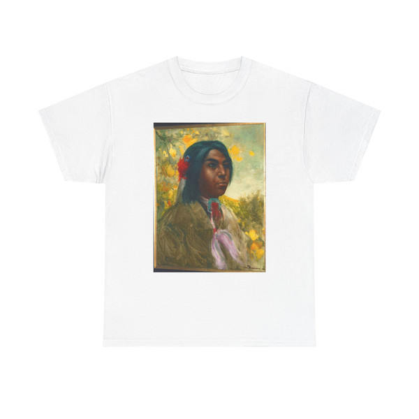 L. R. Ramon, Portrait of Young Indian in Ceremonial Dress (Native Americans in Art) T-Shirt