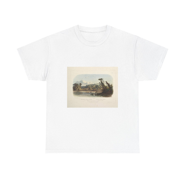 Punca or Ponca indians encamped on the banks of the Missouri (Native Americans in Art) T-Shirt