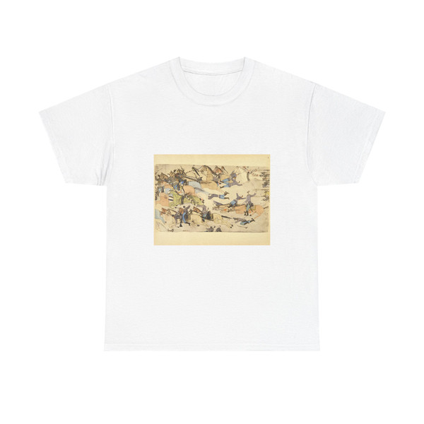 Bad Heart Bull, Amos (Tatanka Cante Sice) Retreat of Reno's Commnand 3 (Native Americans in Art) T-Shirt