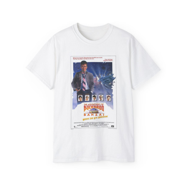 THE ADVENTURES OF BUCKAROO BANZAI ACROSS THE 8TH DIMENSION 1984 Movie Poster - T-Shirt