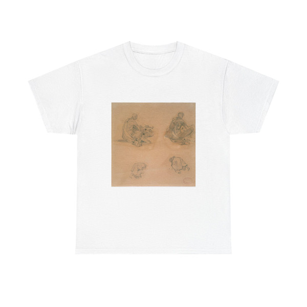 Studies for the funeral scaffold of a Sioux chief (Native Americans in Art) T-Shirt