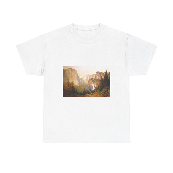 Thomas Hill - Yosemite Valley (American Museum of Western Art) (Native Americans in Art) T-Shirt