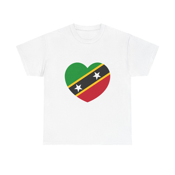 Heart Flag of Saint Kitts and Nevis - T-Shirt
