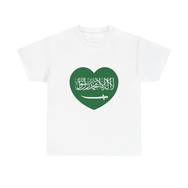 Heart Flag of Saudi Arabia 1938-1973 - T-Shirt