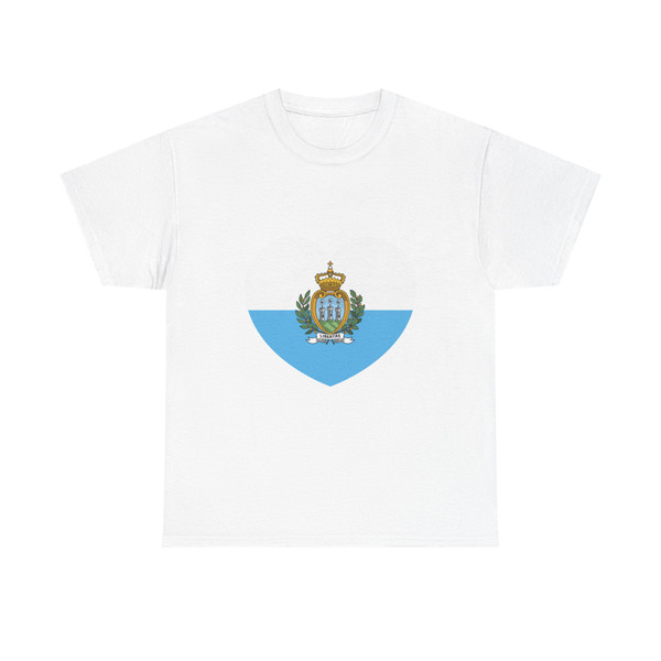 Heart Flag of San Marino - T-Shirt