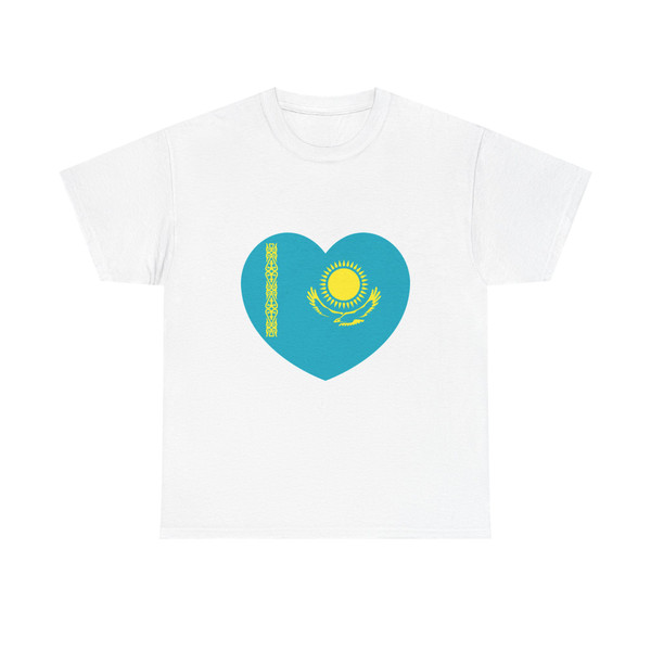 Heart Flag of Kazakhstan - T-Shirt