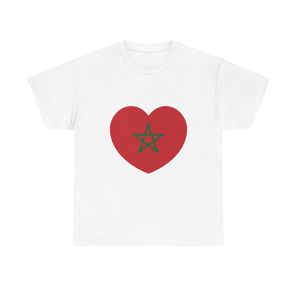 Heart Flag of Morocco - T-Shirt