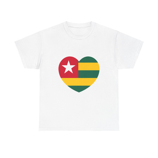 Heart Flag of Togo - T-Shirt