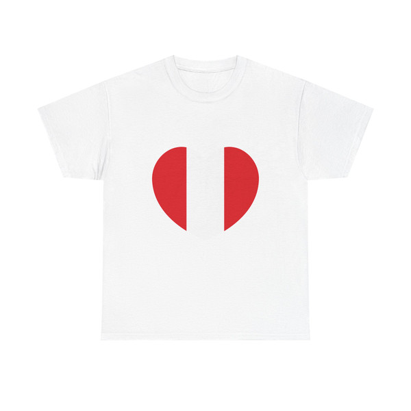Heart Flag of Peru - T-Shirt