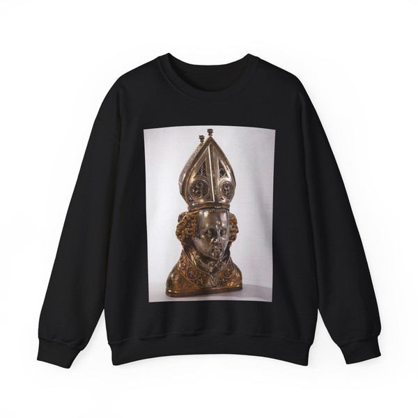 SCERPSWERT, Elyas - Reliquary Bust of St Frederick (Artwork) Crewneck Sweatshirt
