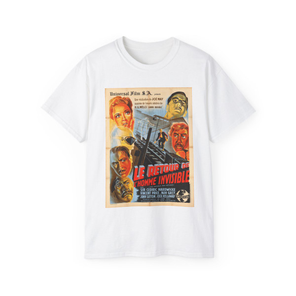 THE INVISIBLE MAN RETURNS (FRENCH RERELEASE) 1940 Movie Poster - T-Shirt
