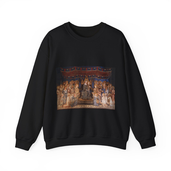 SIMONE MARTINI - Maesta (Madonna with Angels and Saints) (Artwork) Crewneck Sweatshirt