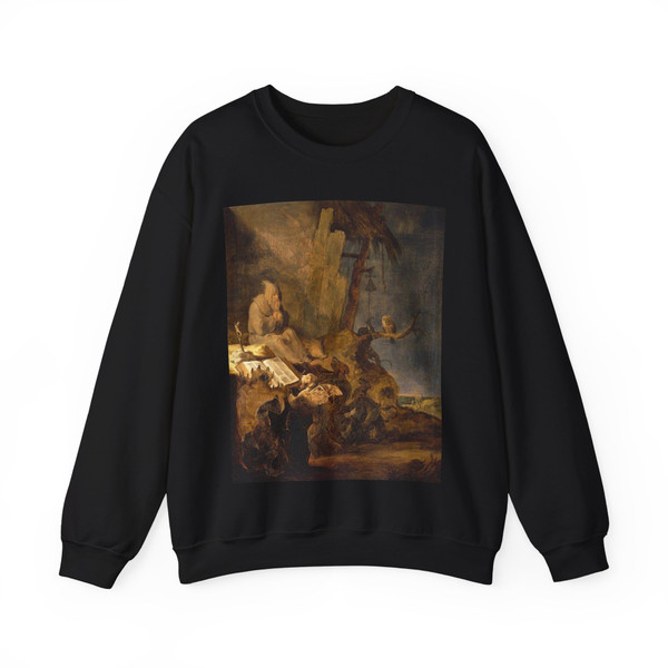 SAFTLEVEN, Cornelis - The Temptation of St Anthony (Artwork) Crewneck Sweatshirt
