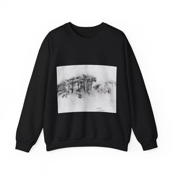 SHISKIN, Ivan Ivanovich - Pines over the sea. Alupka 1879 (Artwork) Crewneck Sweatshirt