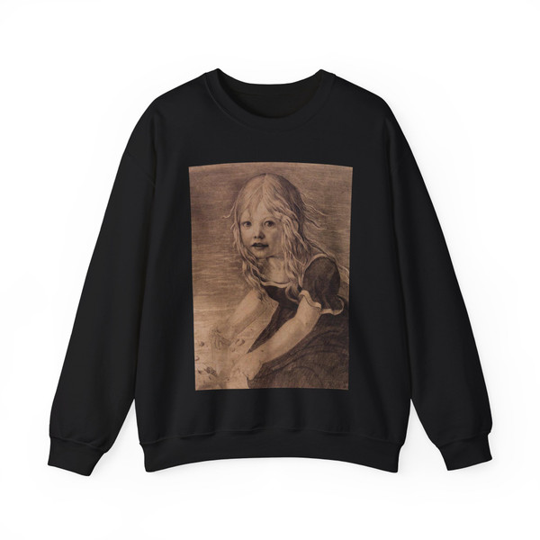 SCHINKEL, Karl Friedrich - Portrait of the Artist's Daughter, Marie (Artwork) Crewneck Sweatshirt