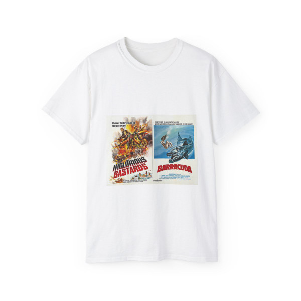 THE INGLORIOUS BASTARDS + BARRACUDA 1978 Movie Poster - T-Shirt