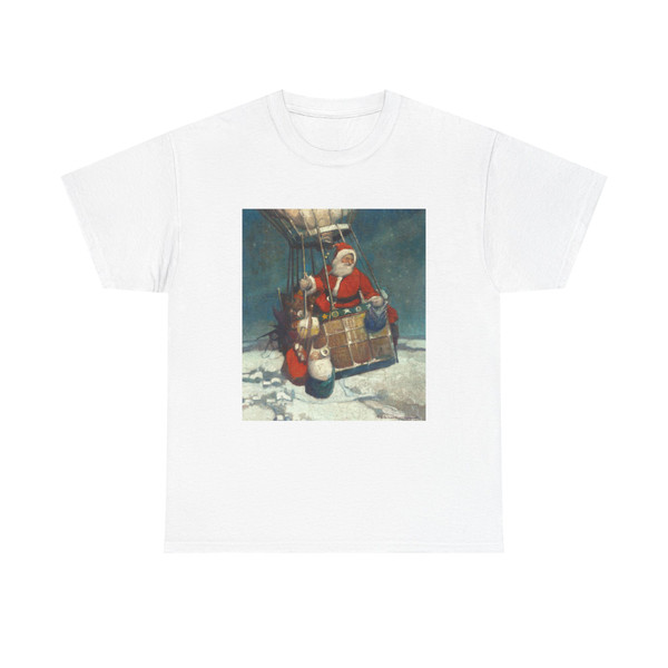 Santa Claus in a Hot Air Balloon, The Popular Magazine cover, December 7, 1928 - T-Shirt