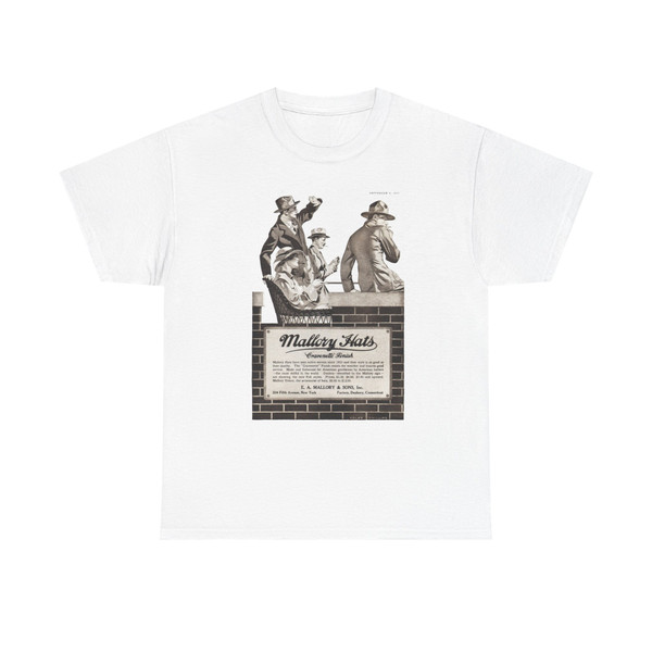 Mallory Hats ad, The Saturday Evening Post, September 8, 1917 - T-Shirt