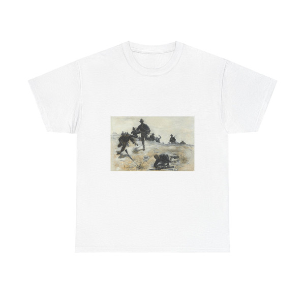 Leading a Charge up the San Juan Hill in the Battle of Cuba, 1898 - T-Shirt