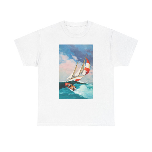 The World Around Us 22 The Illustrated Story of Boating Cover Painting (Gilberton, 1960) - T-Shirt