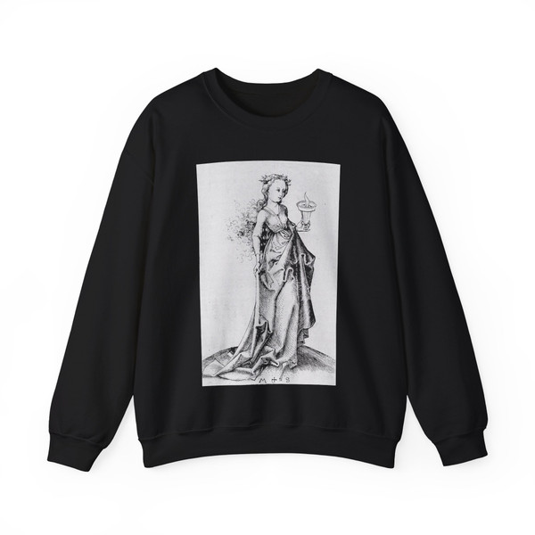 SCHONGAUER, Martin -graphics- The Second Wise Virgin (Artwork) Crewneck Sweatshirt