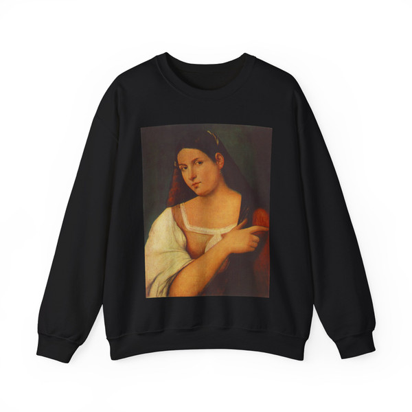 SEBASTIANO DEL PIOMBO - Portrait of a Girl (Artwork) Crewneck Sweatshirt