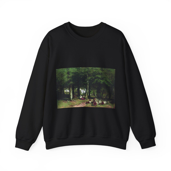 SHISKIN, Ivan Ivanovich - In the Grove 1869 (Artwork) Crewneck Sweatshirt
