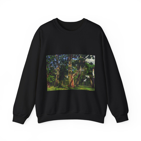 SHISKIN, Ivan Ivanovich - Oaks. Evening. Etude 1887 (Artwork) Crewneck Sweatshirt